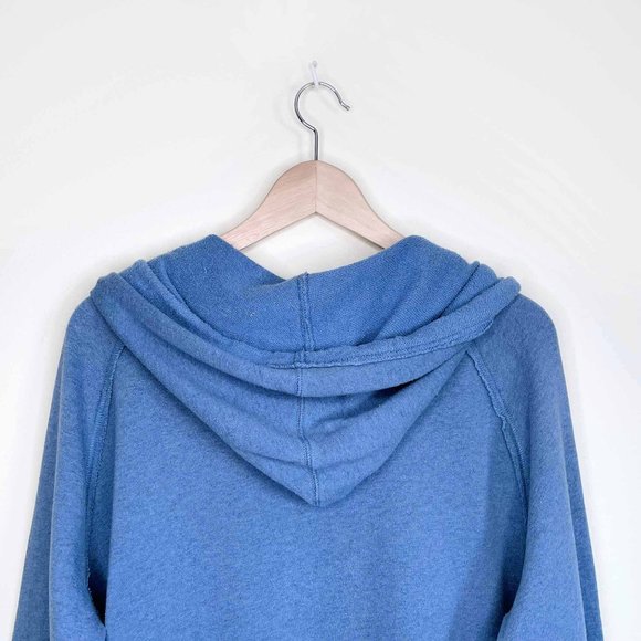 we the free raw edge beach hoodie with crochet panels - size medium - Picture 5 of 6